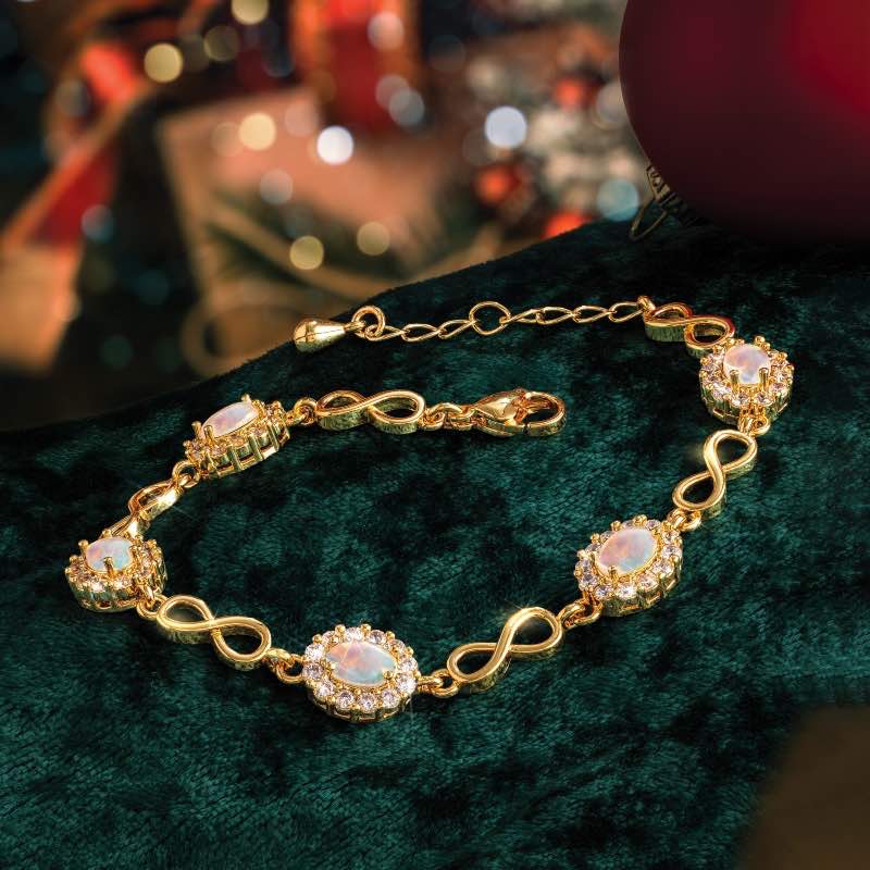 Opal Infinity Bracelet